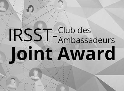 The first IRSST/Ambassadors’ Club of the Palais des congrès de Montréal Joint Award