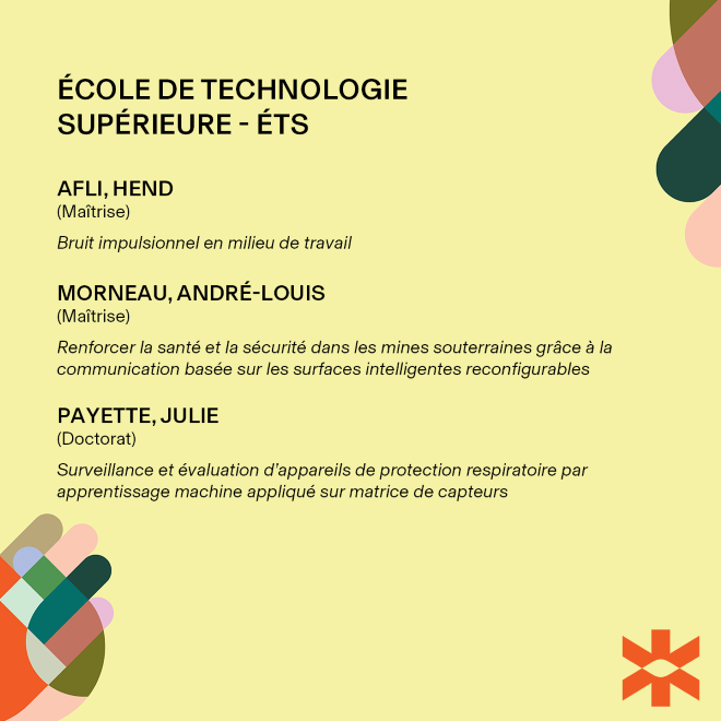 Gagnants bourse 2025